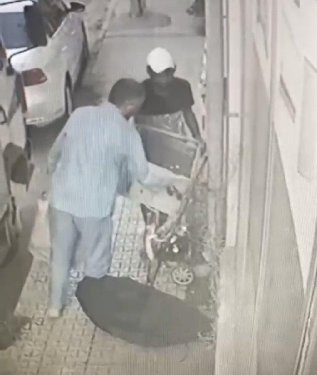 Bursa'da pazar arabasıyla klima motoru hırsızlığı