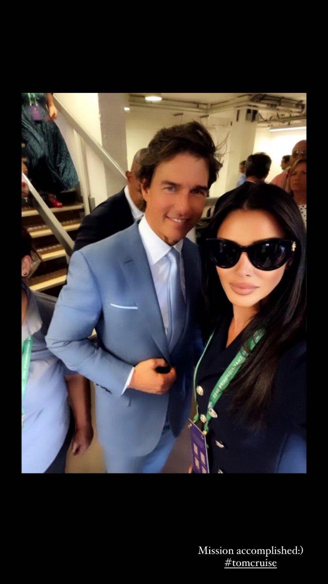 Aslıhan Doğan ile Tom Cruise aynı karede