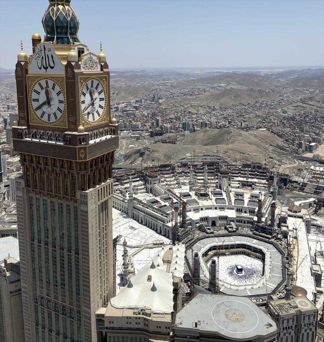 Kabe-i Muazzama havadan görüntülendi