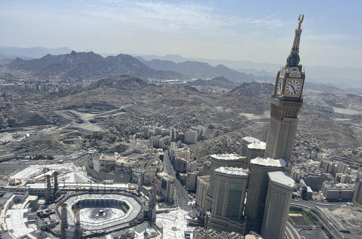 Kabe-i Muazzama havadan görüntülendi