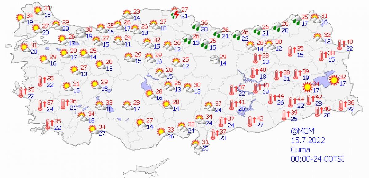 Meteoroloji'den birçok il için sağanak yağış uyarısı