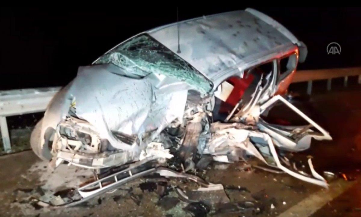 Sinop'ta düğün dönüşü kaza: 4 ölü 1 yaralı