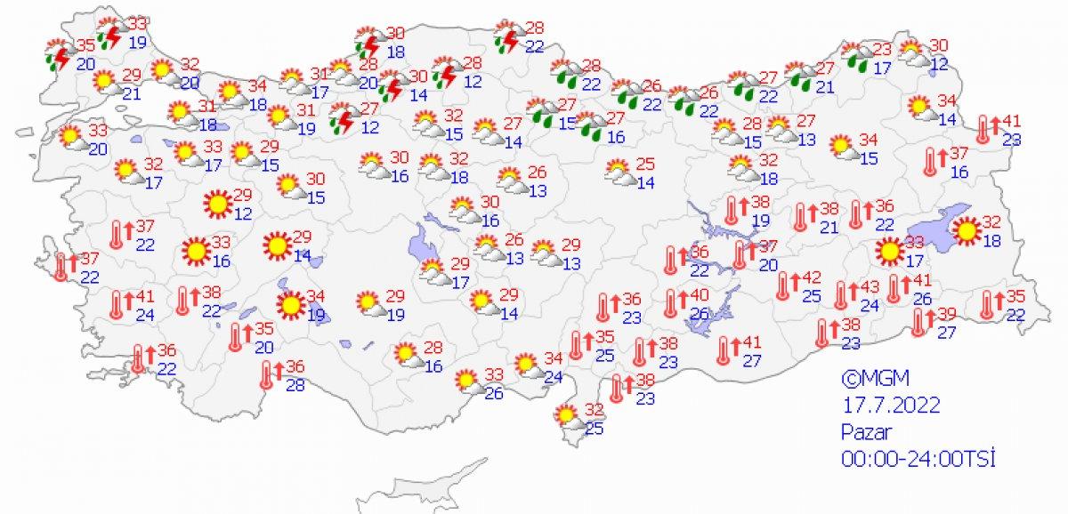 Meteoroloji'den birçok il için sağanak yağış uyarısı