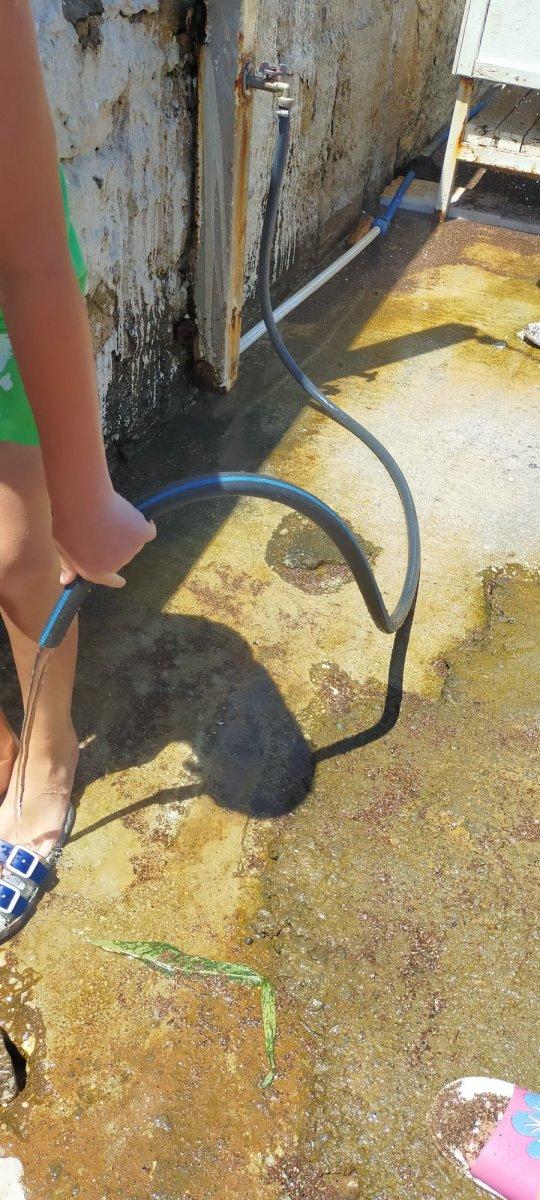 Marmaris'te vatandaşların hortum eziyeti