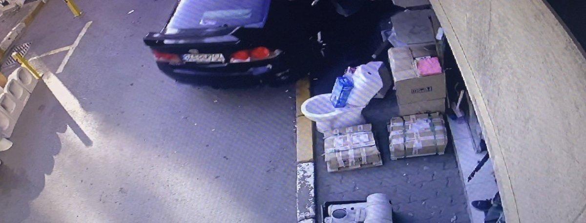 Beyoğlu'nda kavga ettiği şahsı ezmeye çalıştı, iş yerine daldı