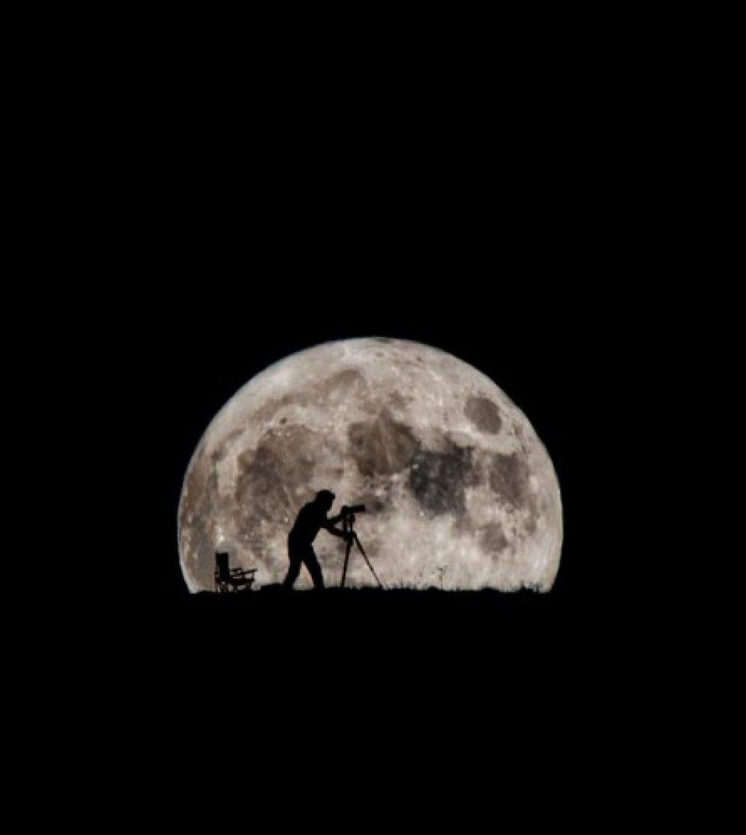 Van’da fotoğraf sanatçıları dolunayla özçekim yaptı