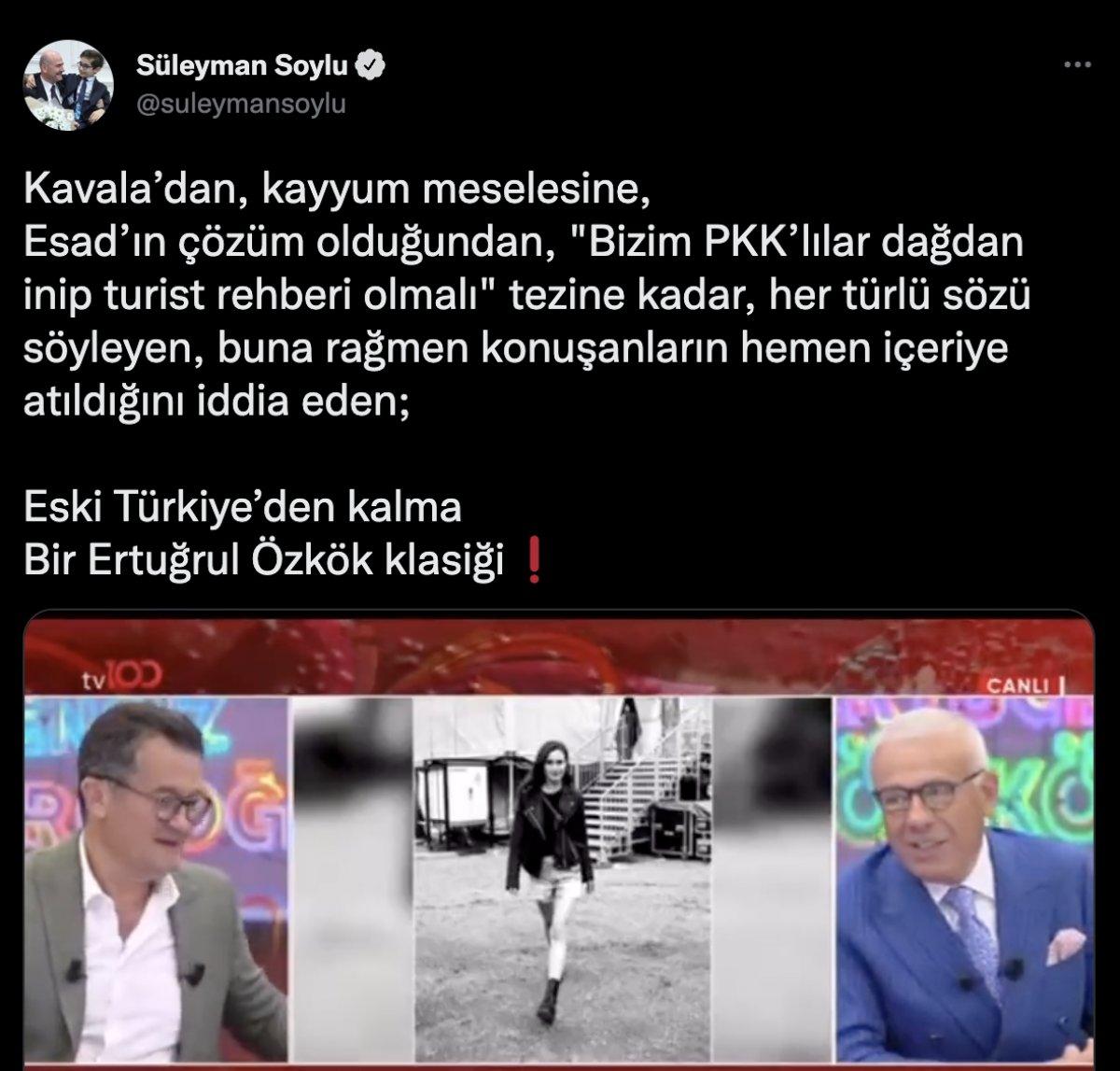 Ertuğrul Özkök: Bizim PKK'lılar turist rehberi olsun