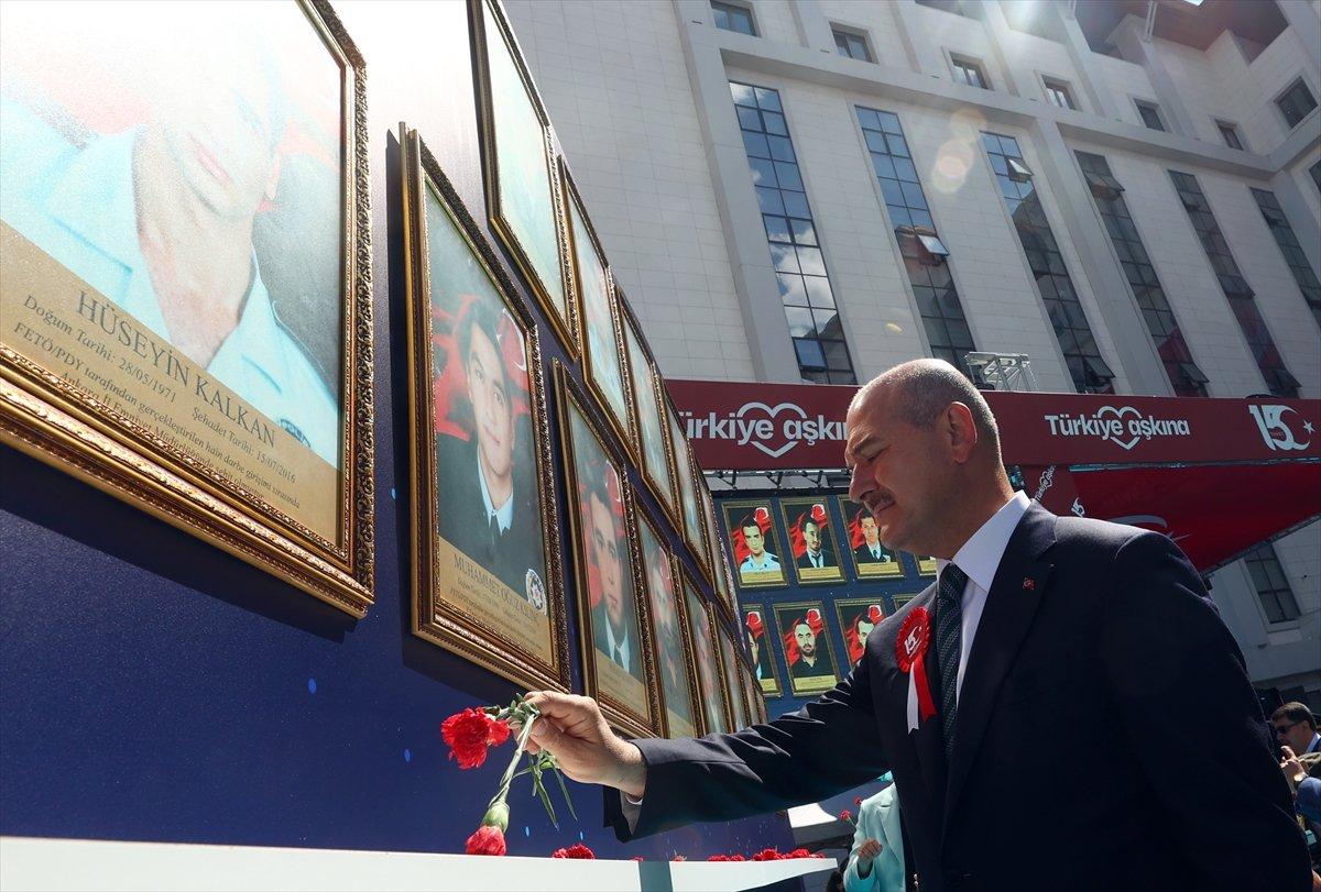 Süleyman Soylu, Ankara'da düzenlenen 15 Temmuz programına katıldı