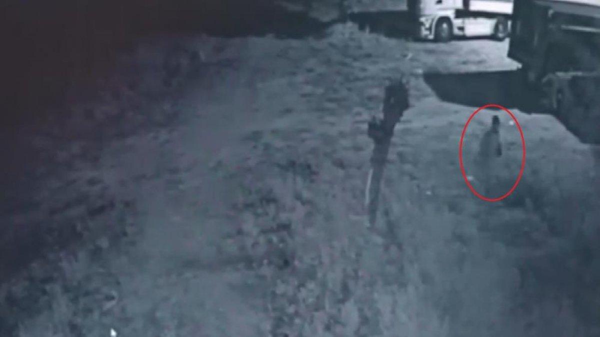 Bursa'da kamyondan hırsızlık yapan şüpheliyi yürüyüşü ele verdi