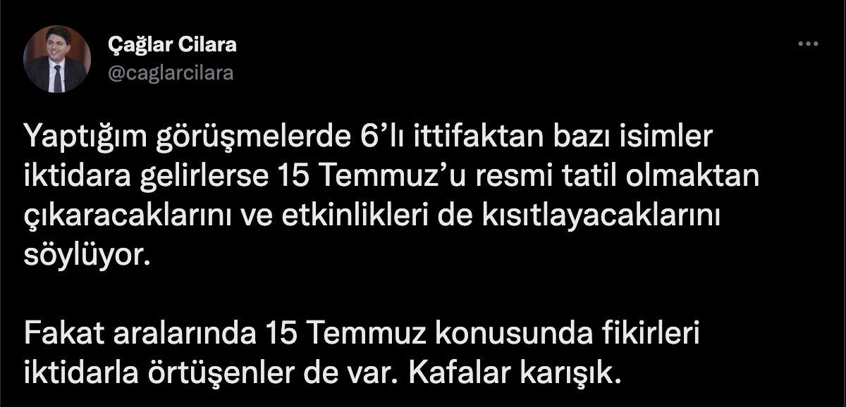 6'lı masada gündem 15 Temmuz etkinlikleri
