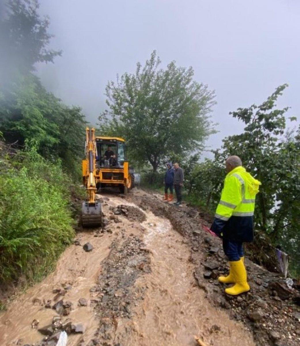 Ordu'ya bir günde 260 kilogram yağmur düştü