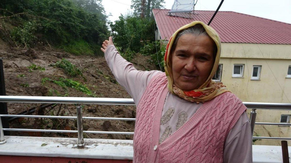 Ordu'da heyelan: 4 ev hasar gördü