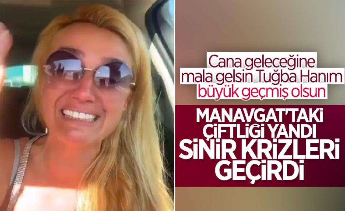 Tuğba Özay düğün için kaldığı otelde yangından son anda kurtuldu