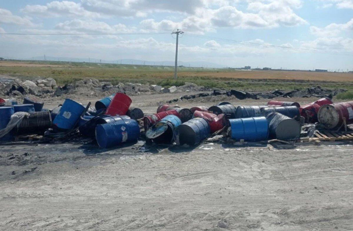 Konya'da kimyasal varillerinin araziye bırakılmasına en üst sınırdan ceza