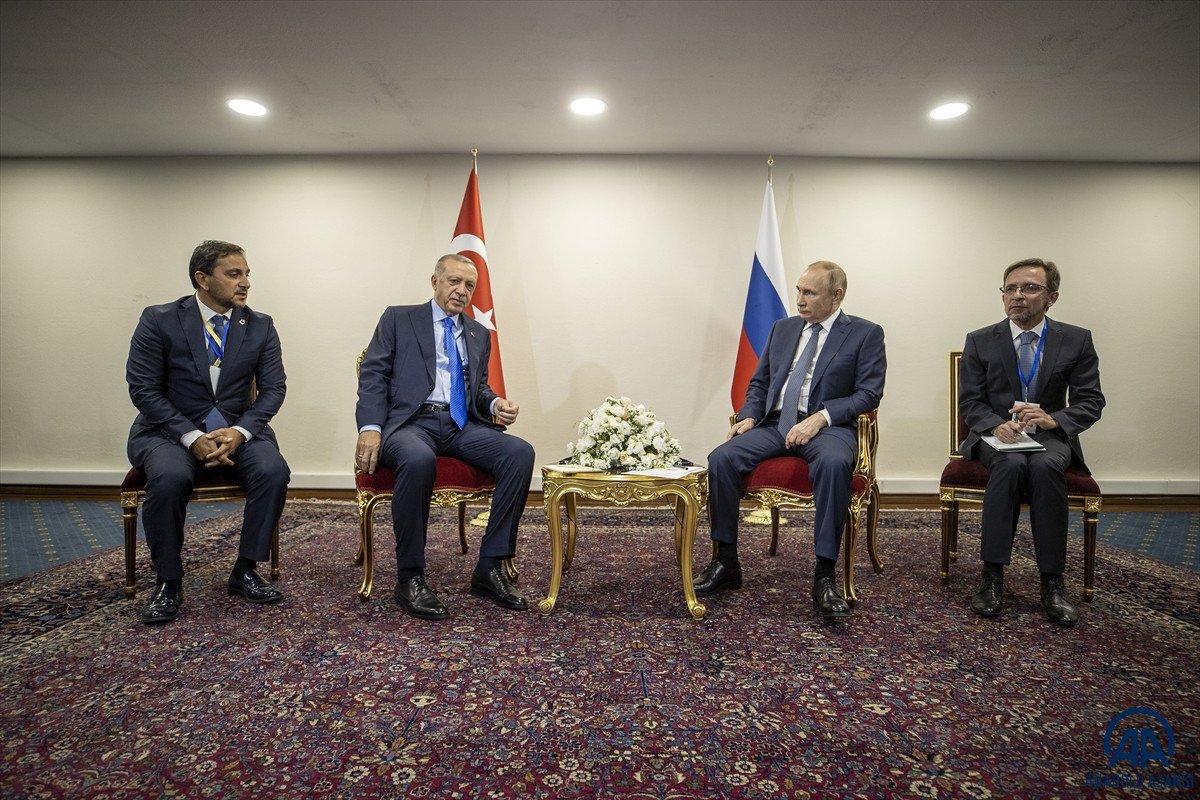 İran'da Cumhurbaşkanı Erdoğan ve Vladimir Putin görüşmesi