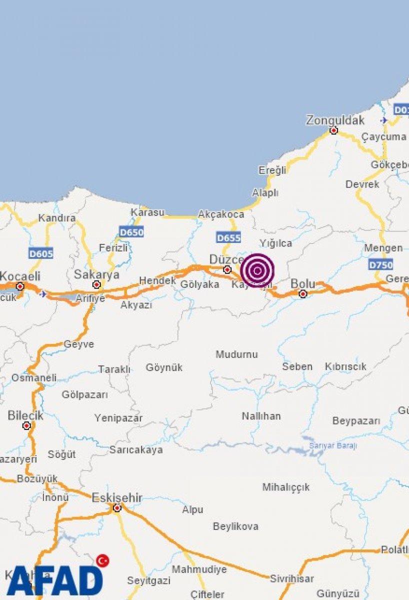 Düzce'de 4.2 büyüklüğünde deprem