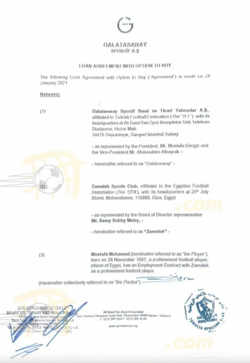 Mısır basını, Mostafa Mohamed'in sözleşmesini paylaştı