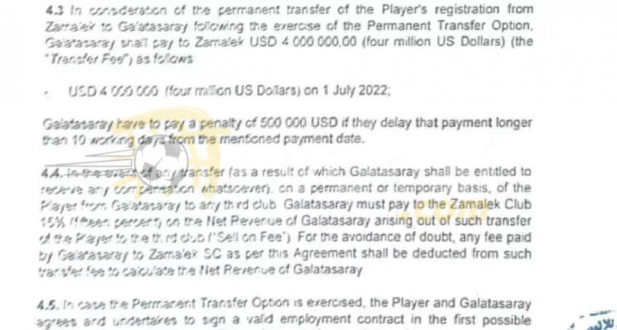 Mısır basını, Mostafa Mohamed'in sözleşmesini paylaştı