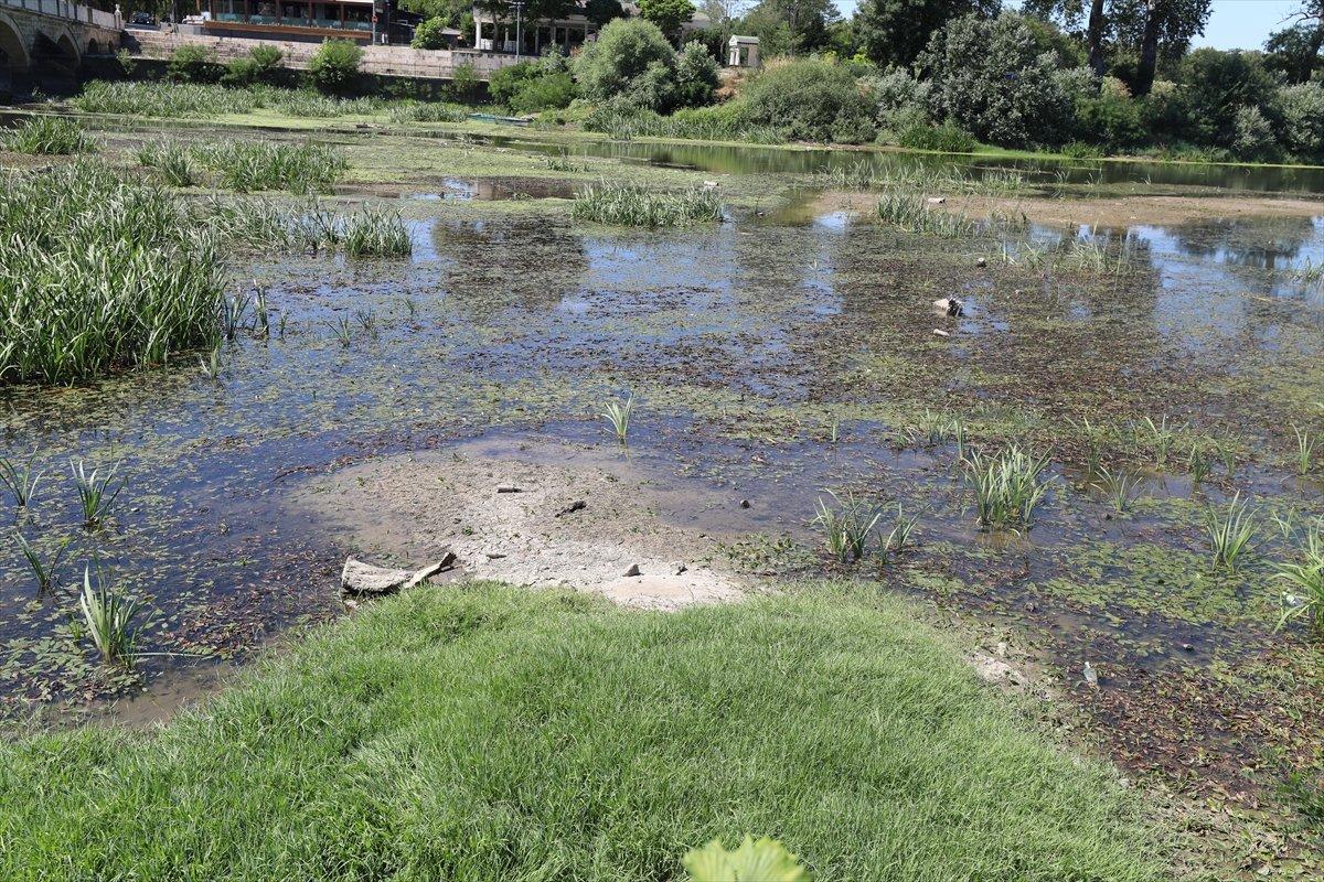 Tunca ve Meriç Nehri'nin debisinde düşüş yaşanıyor