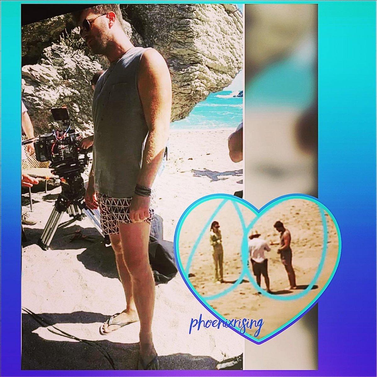 Beren Saat ile Kıvanç Tatlıtuğ sette buluştu