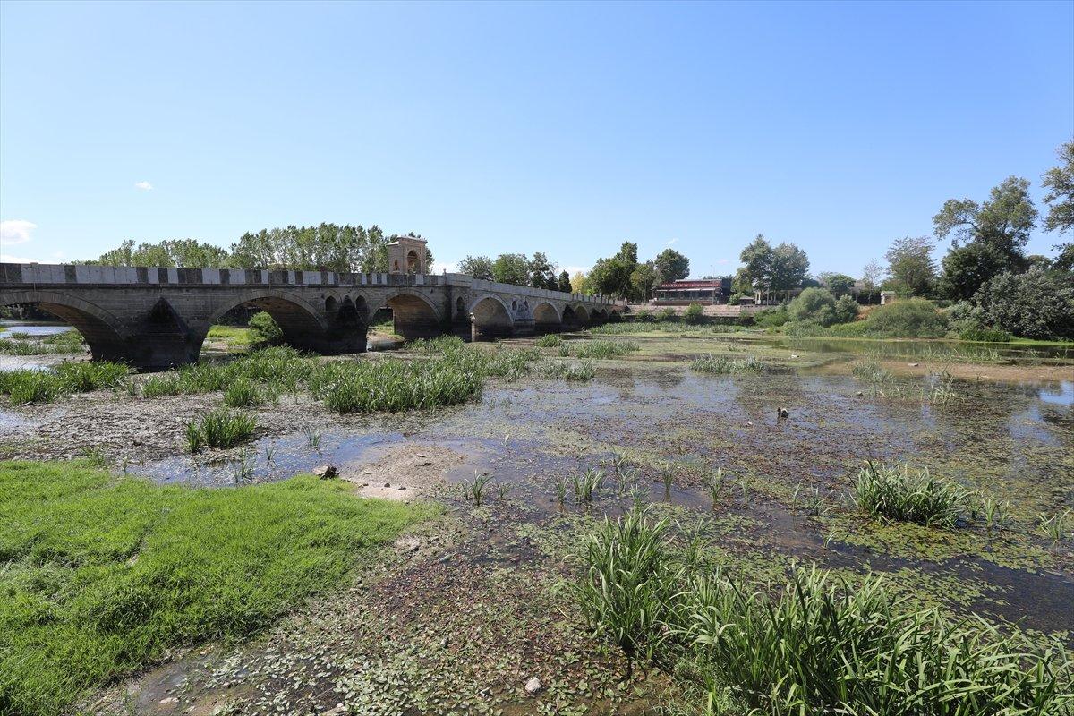 Tunca ve Meriç Nehri'nin debisinde düşüş yaşanıyor