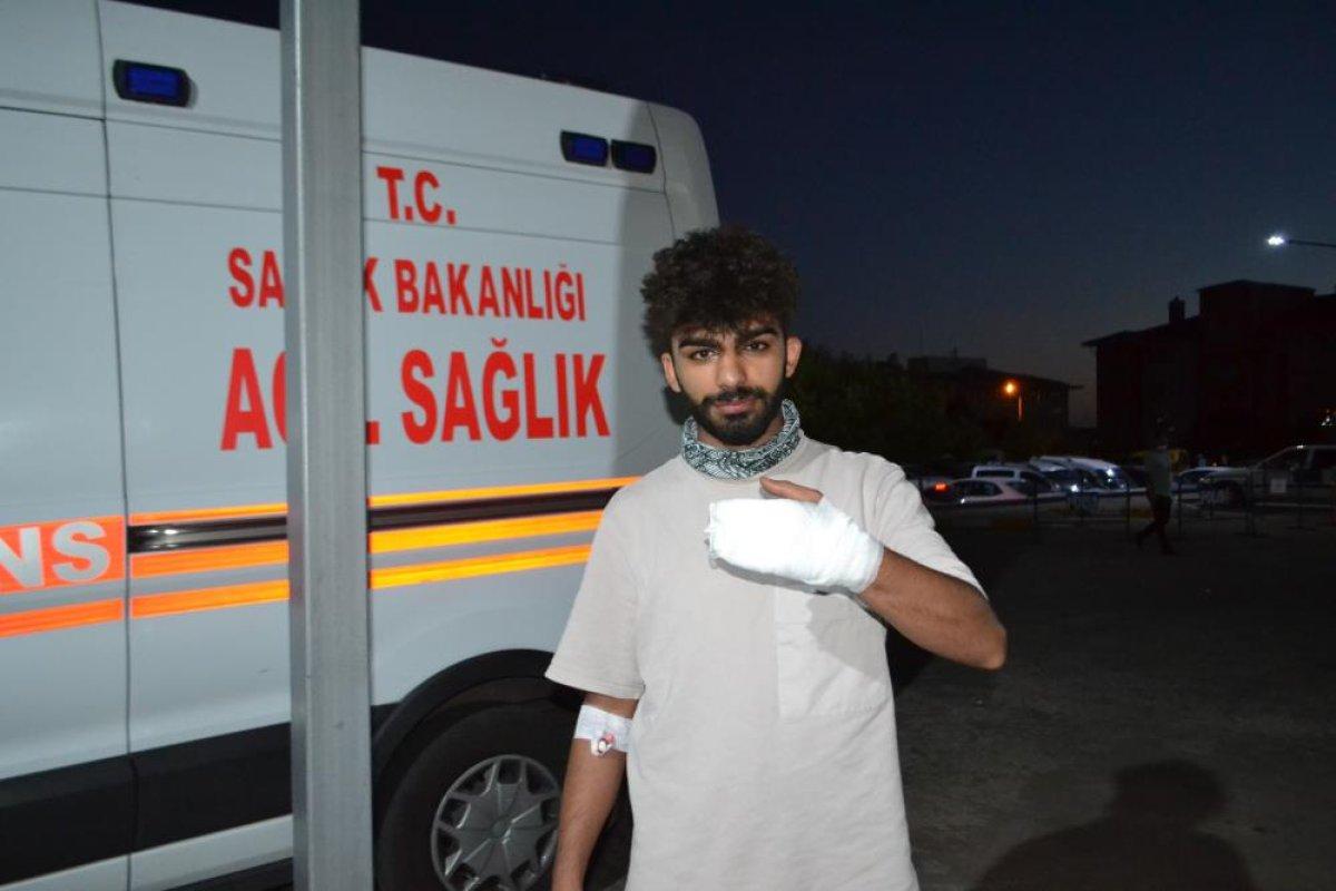 Tekirdağ'da kaza yapan motosiklet sürücüsü isyan etti