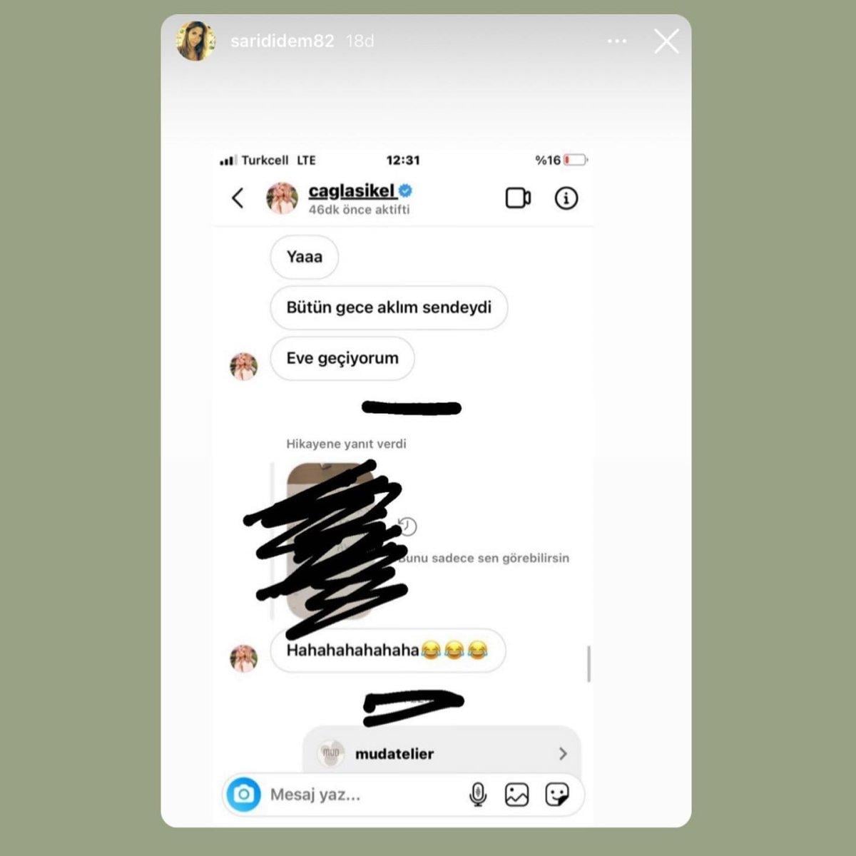 Çağla Şıkel ile İzzet Antebi'nin yazışmaları ortaya çıktı