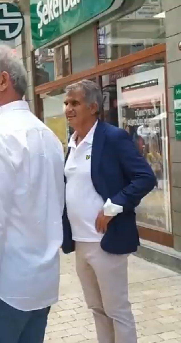 Şenol Güneş'in sokaktaki tartışmaya tepkisi