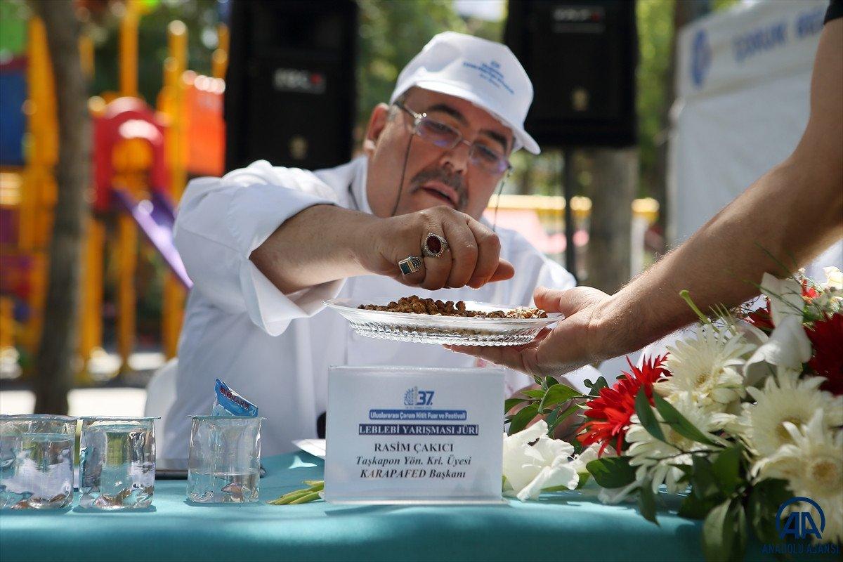 Çorum'un en iyi leblebi üreticileri belirlendi