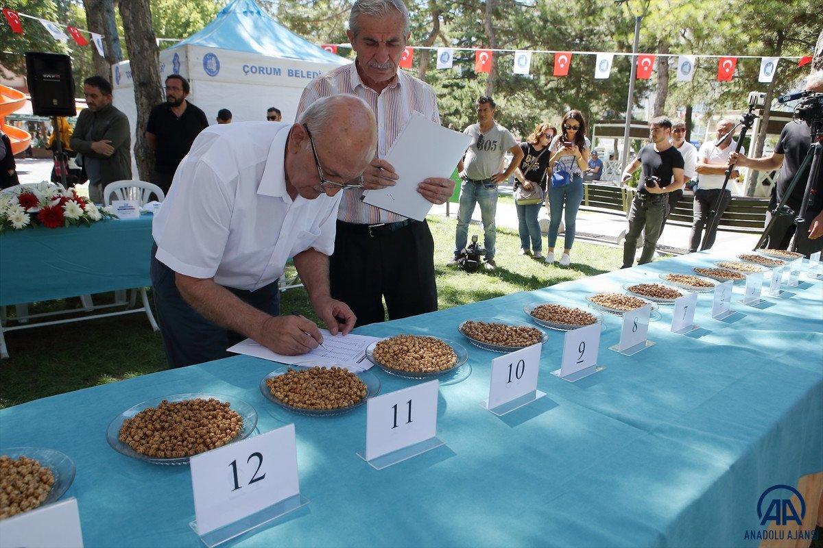 Çorum'un en iyi leblebi üreticileri belirlendi