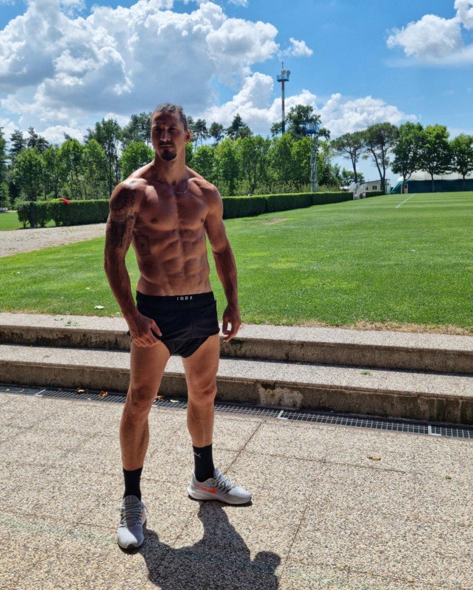 Zlatan'ın fit görüntüsü dikkat çekti