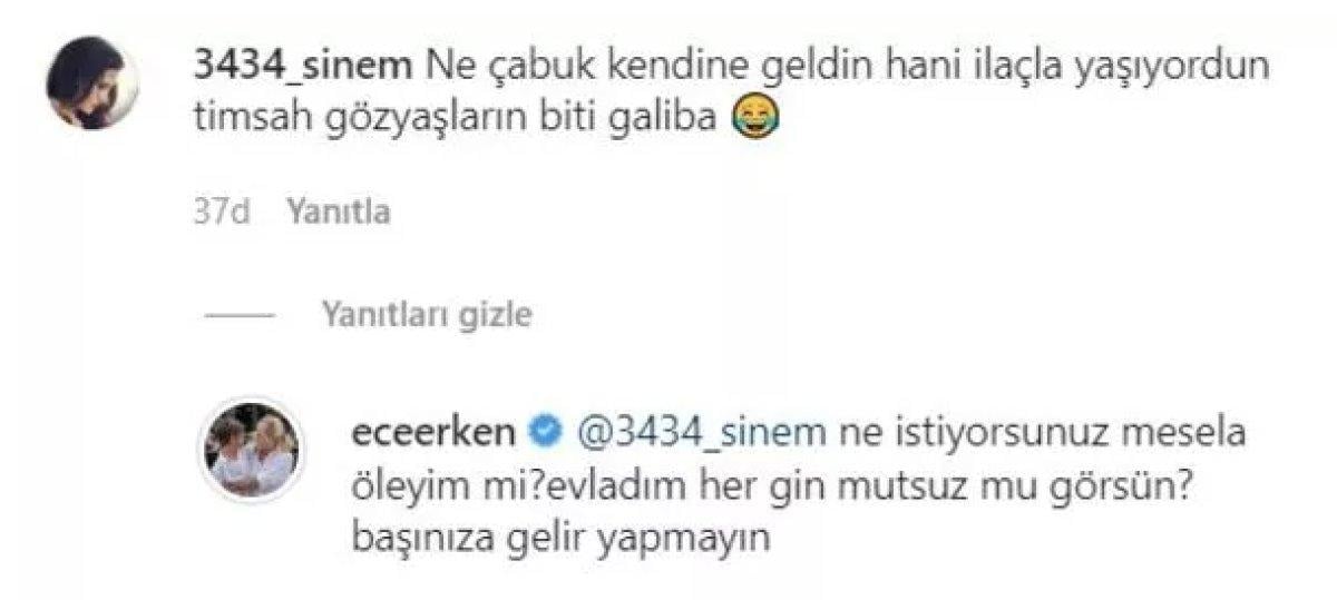 Ece Erken havuz başı fotoğrafına gelen yoruma öfkelendi