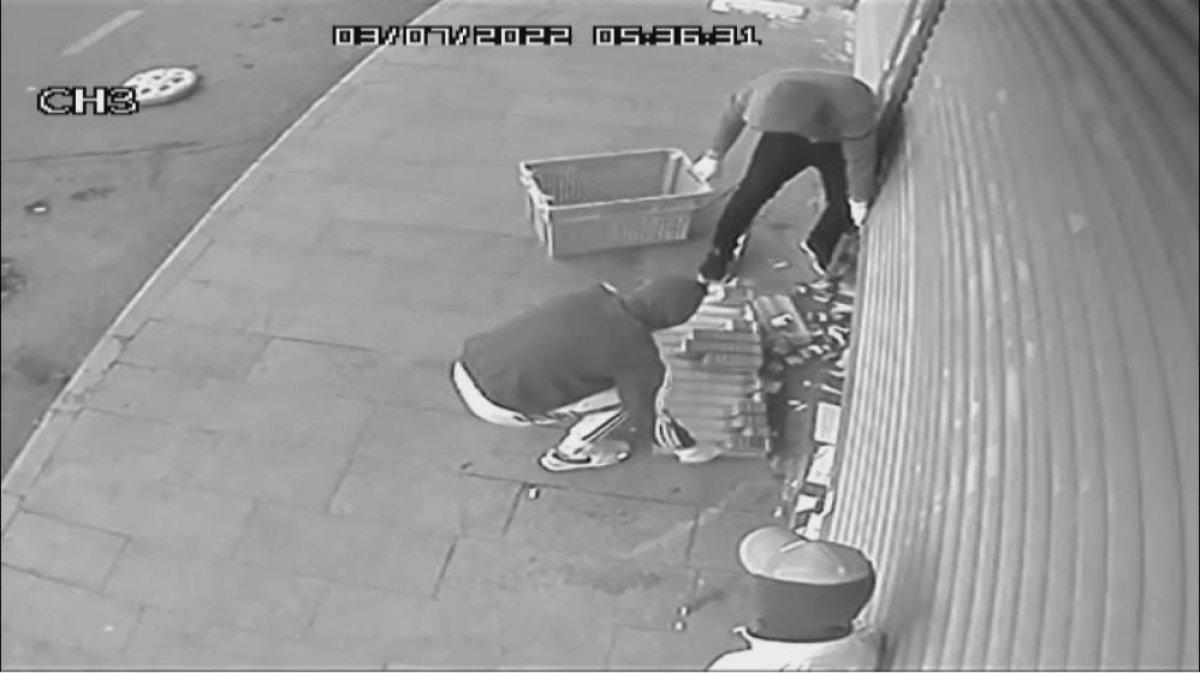 İstanbul'da 2 dakikada 100 bin liralık sigara hırsızlığı