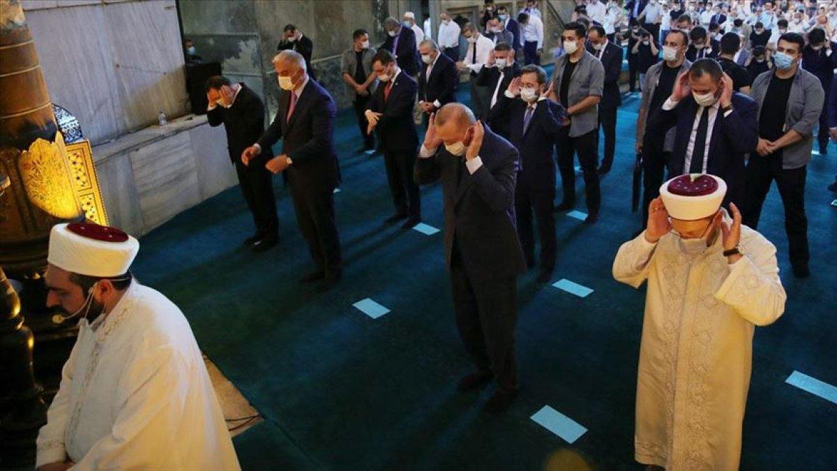 Ayasofya Camii’nin ibadete açılışının ikinci yılı