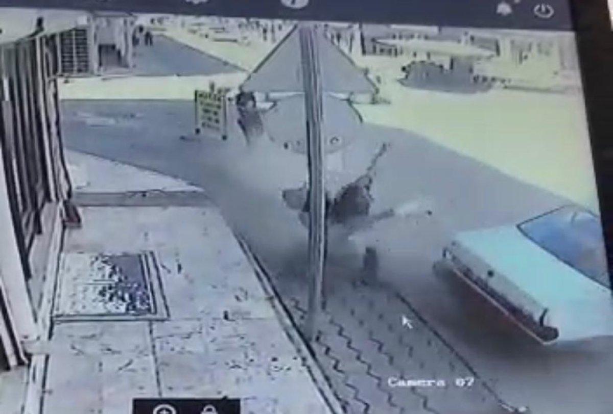 Eskişehir'de kaza yapan aracın çarptığı yaya metrelerce sürüklendi