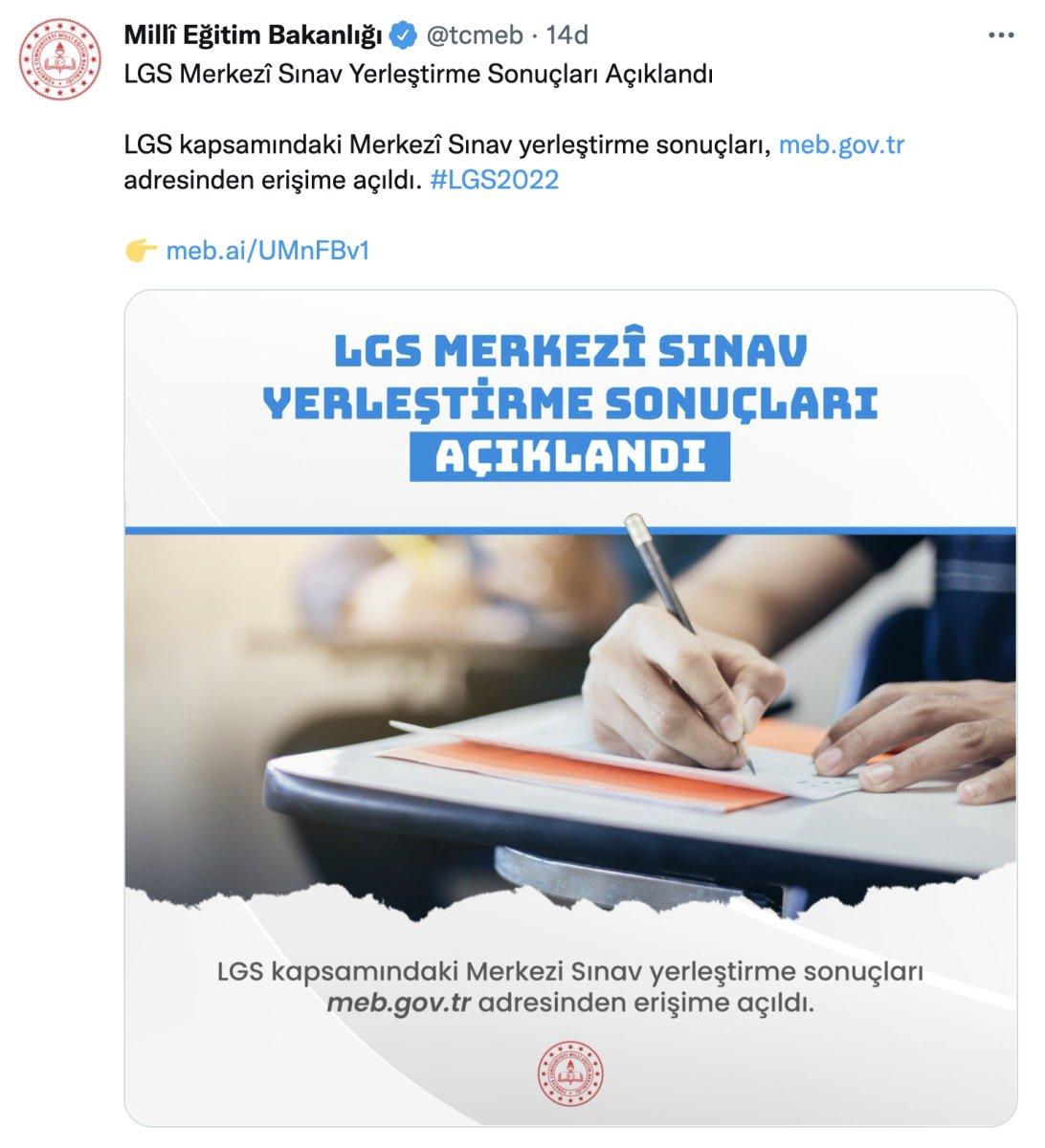 LGS yerleştirme sonuçları açıklandı mı? LGS sonuç sorgulama ekranı