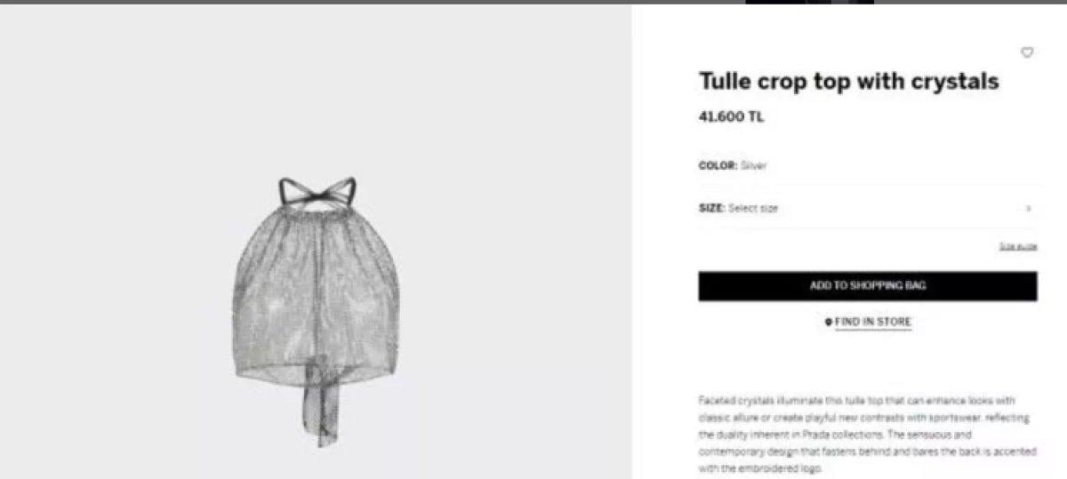 Demet Özdemir, 41 bin TL'lik crop giydi