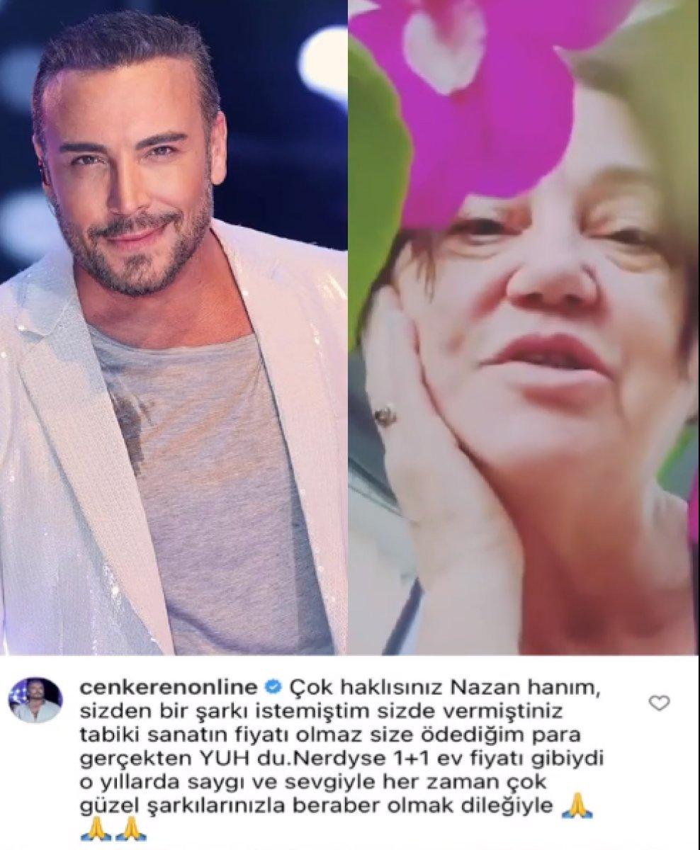 Cenk Eren, isyan eden Nazan Öncel’e cevap verdi