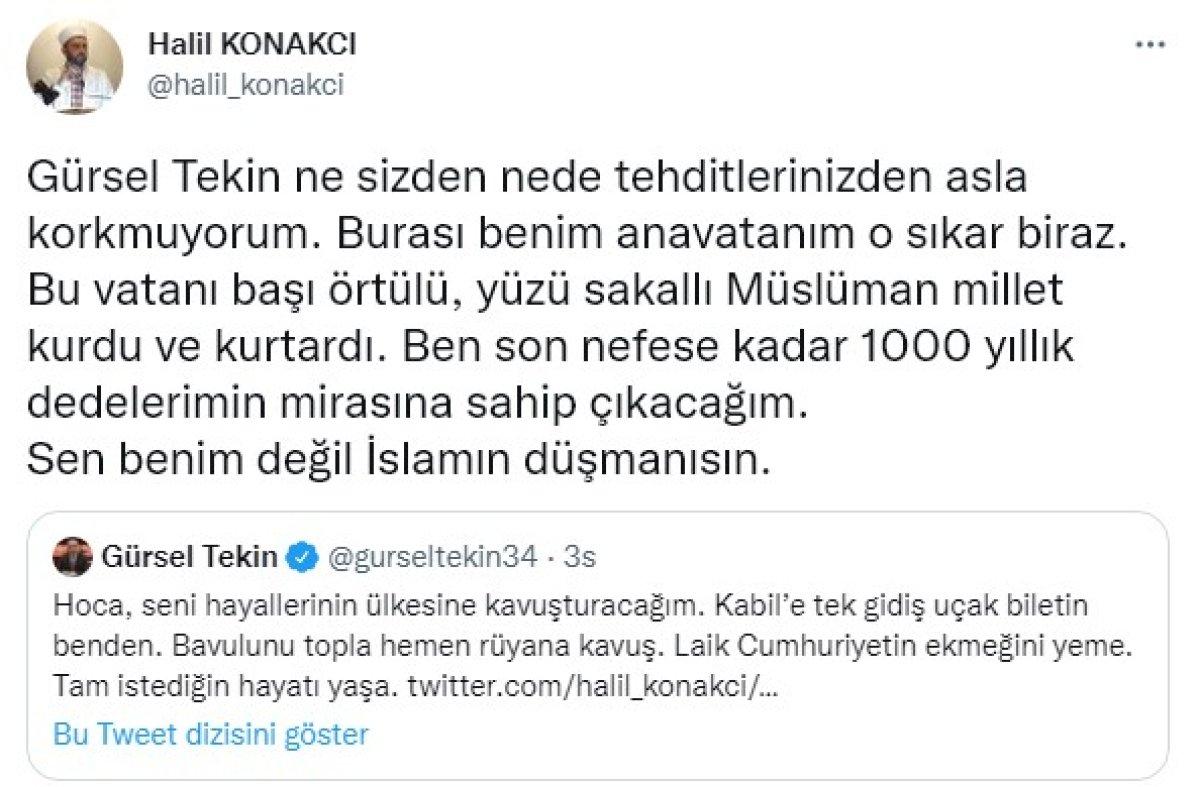 CHP'li Gürsel Tekin'den imam Halil Konakçı'ya sert sözler