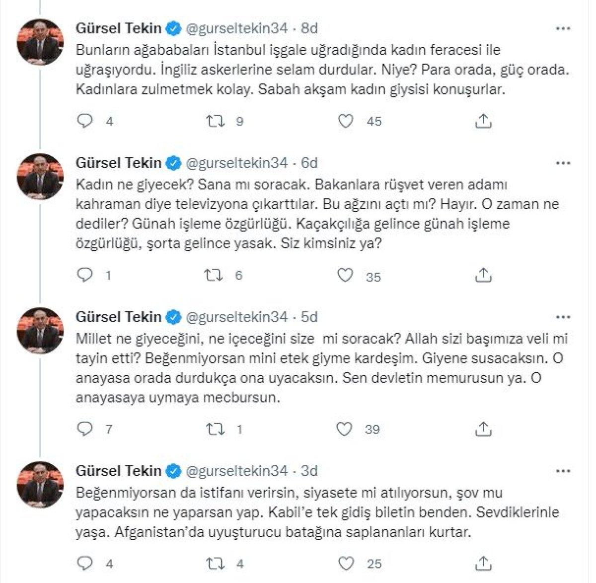 CHP'li Gürsel Tekin'den imam Halil Konakçı'ya sert sözler