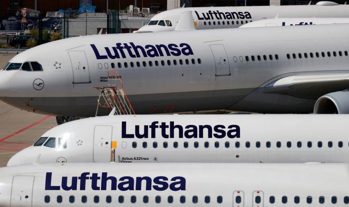 Alman hava yolu şirketi Lufthansa, binden fazla uçuşu iptal etti