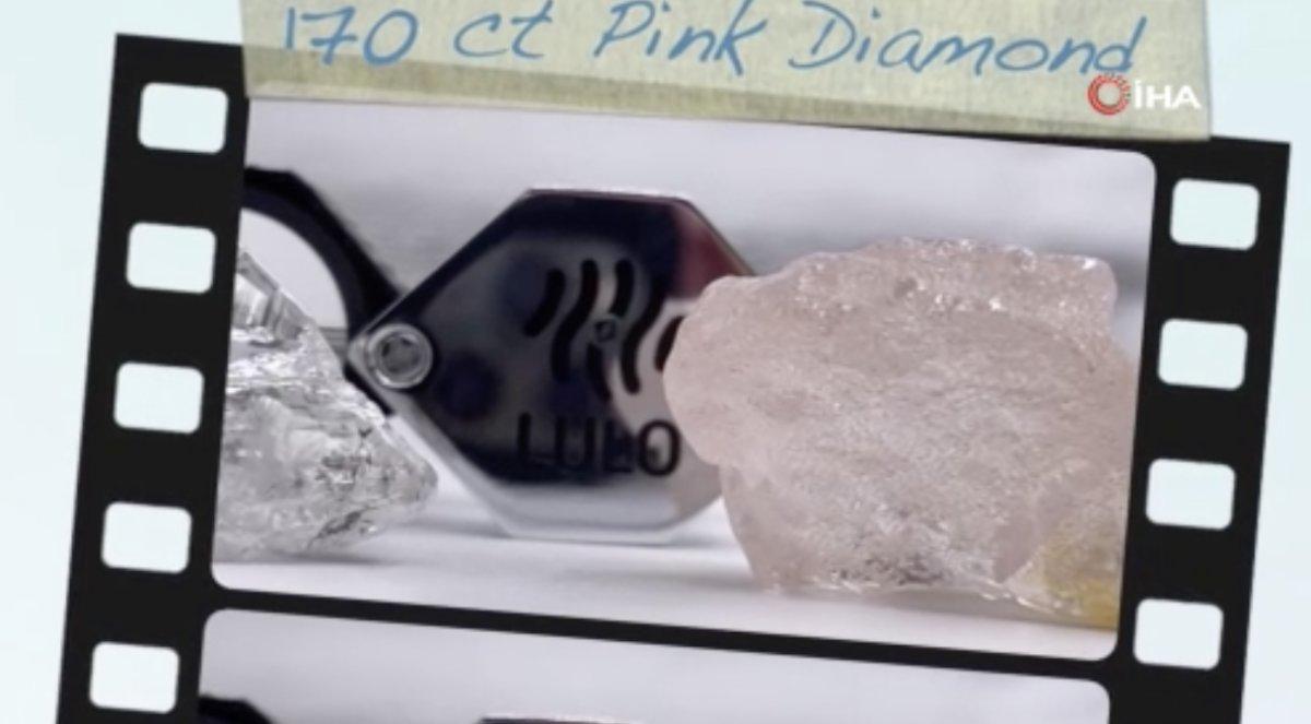 Angola'da 170 karat büyüklüğünde pembe elmas bulundu