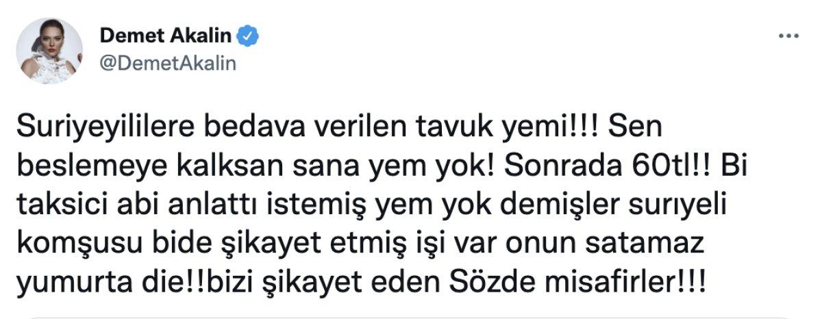 Demet Akalın'ın yumurtaya isyanı