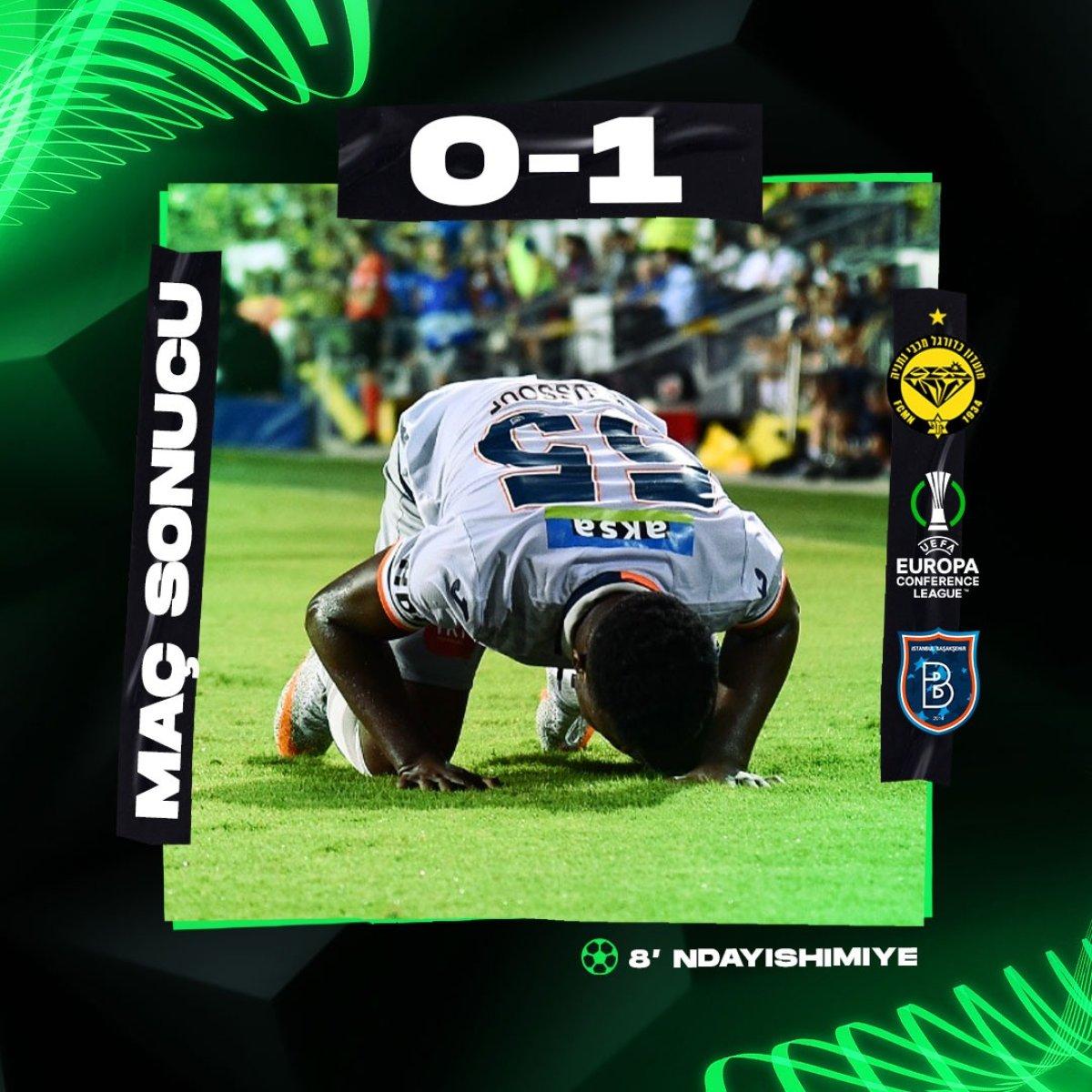 Başakşehir FK, Maccabi Netanya'yı 1-0 yenerek üst tura yükseldi