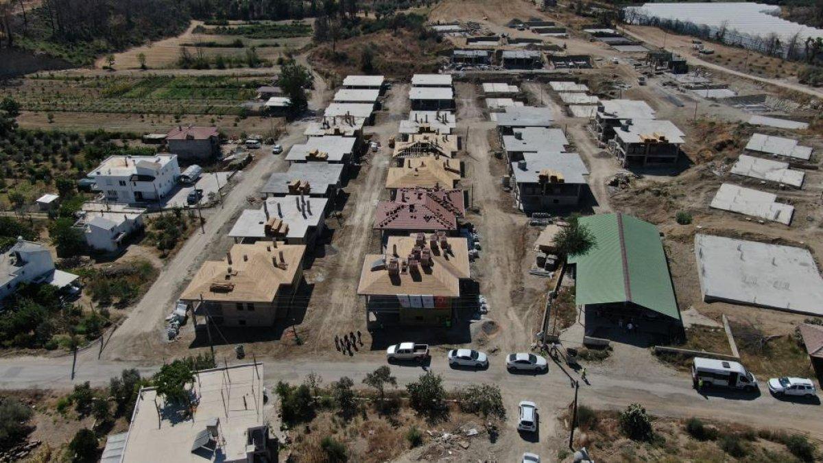 Manavgat yangınında zarar gören yapılarda sona doğru