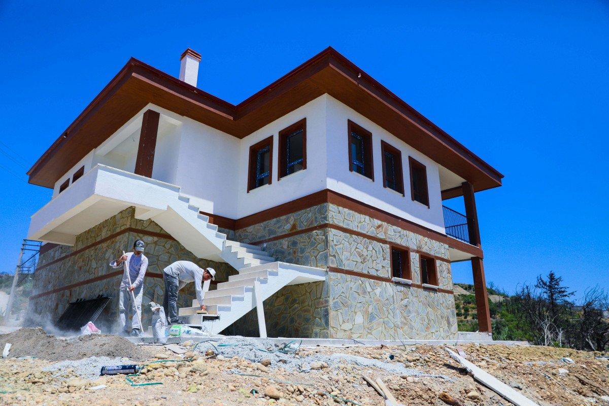 Manavgat yangınında zarar gören yapılarda sona doğru