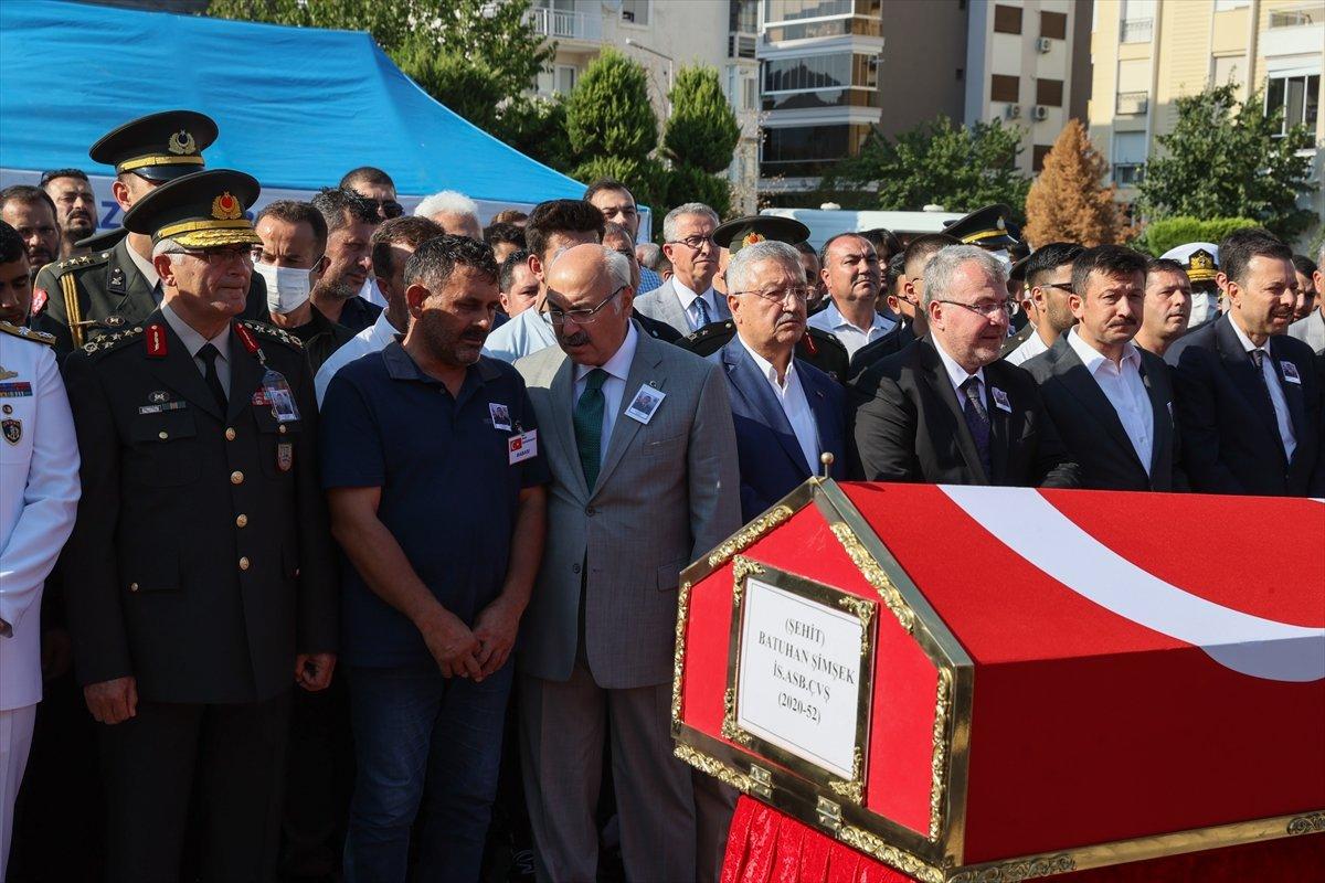 İzmir'de Şehit Astsubay Batuhan Şimşek'e veda