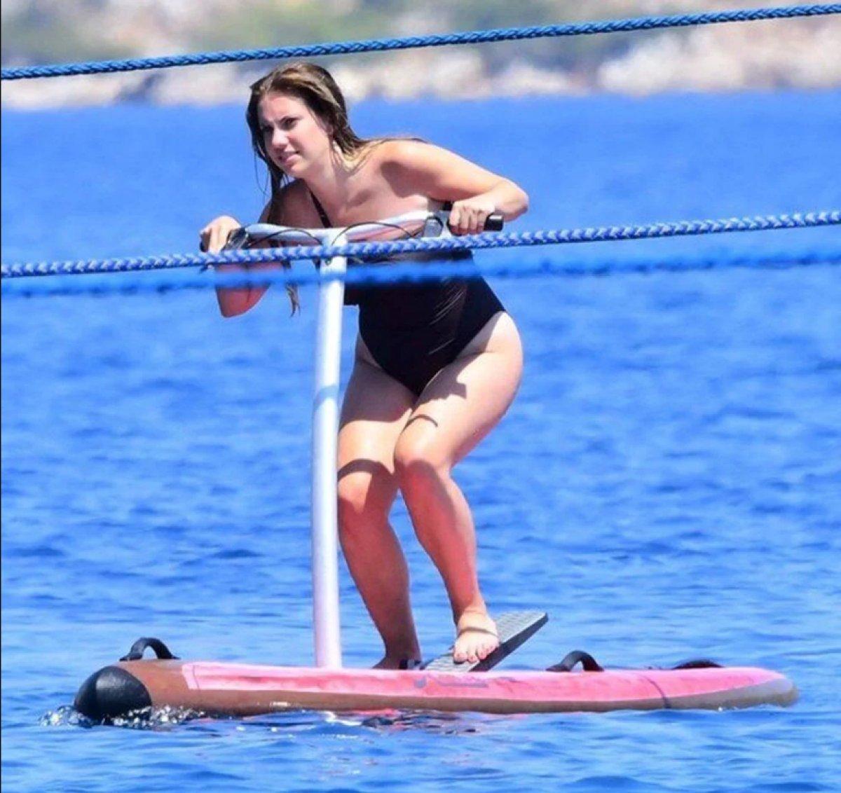 Eda Ece tatil fotoğraflarından sonra spora başladı