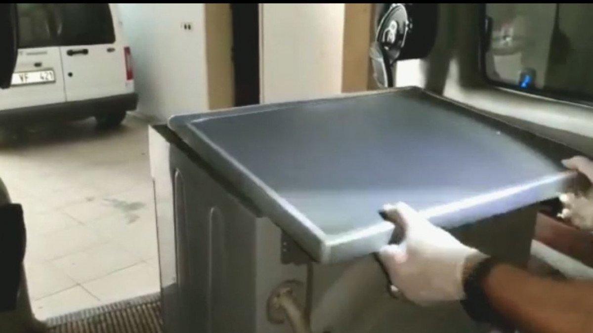 Trabzon’da çamaşır makinesinden 1 milyon liralık uyuşturucu çıktı