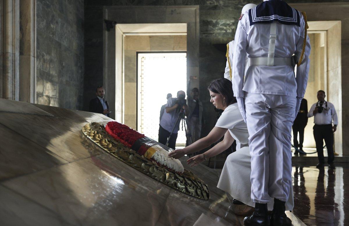 Almanya Dışişleri Bakanı Annalena Baerbock Anıtkabir'de